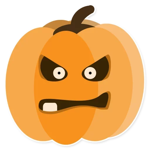 🥴 Стикер «Pumpkin Pump» для Telegram