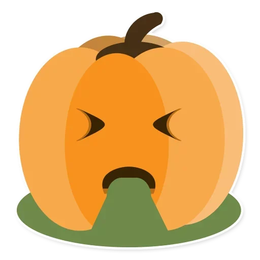 😲 Стикер «Pumpkin Pump» для Telegram