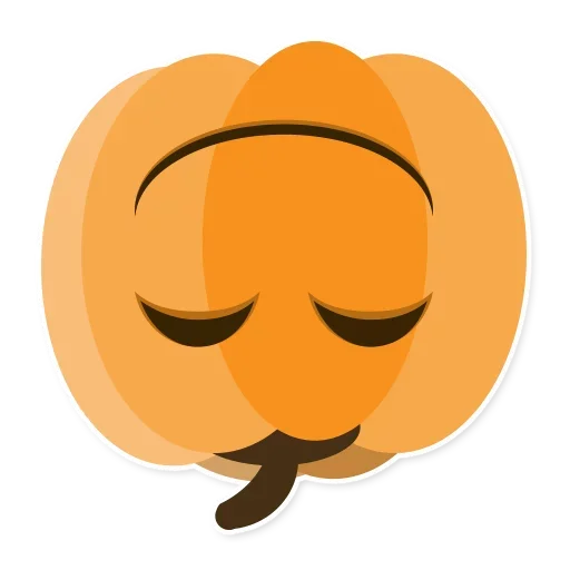 😮 Стикер «Pumpkin Pump» для Telegram