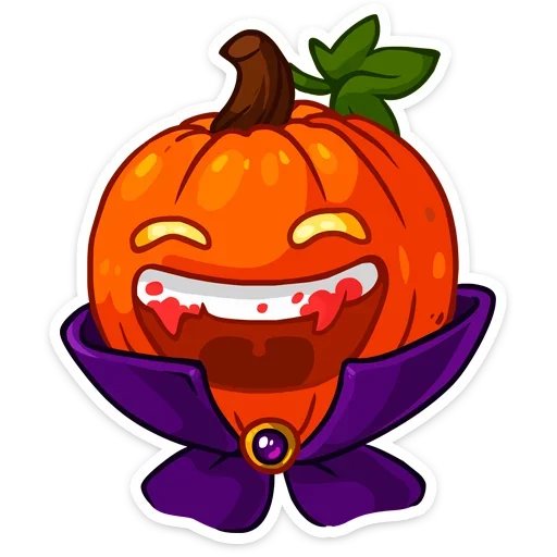 😑 Стикер «Pumpkin ween» для Telegram