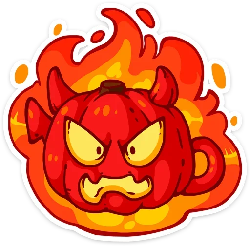 😬 Стикер «Pumpkin ween» для Telegram