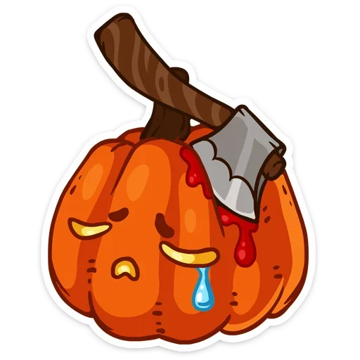 😮 Стикер «Pumpkin ween» для Telegram