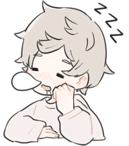 😪 Стикер «a boy, who like stuffed animals» для Telegram
