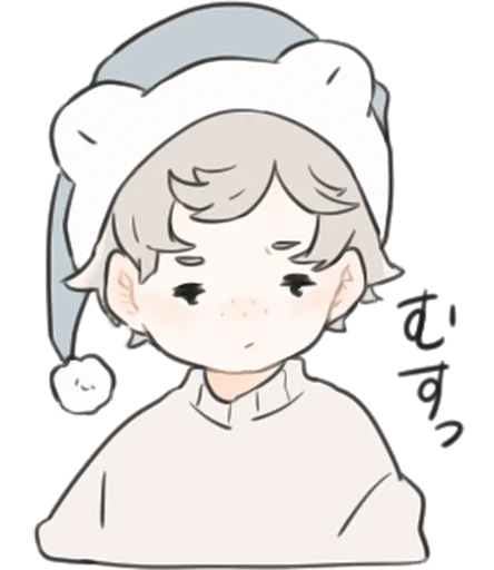 😒 Стикер «a boy, who like stuffed animals» для Telegram