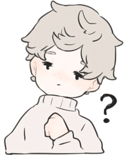 🤨 Стикер «a boy, who like stuffed animals» для Telegram