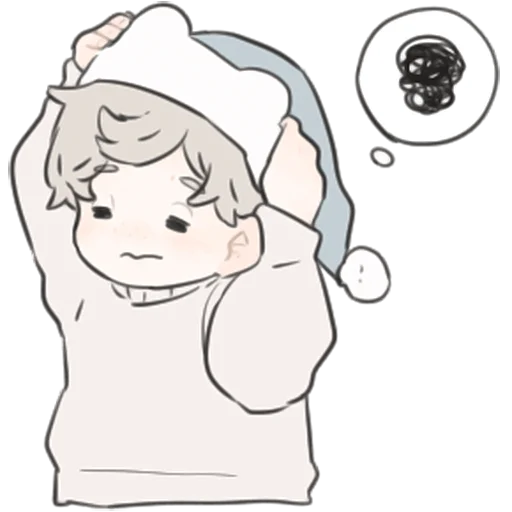 😖 Стикер «a boy, who like stuffed animals» для Telegram