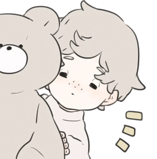 👀 Стикер «a boy, who like stuffed animals» для Telegram