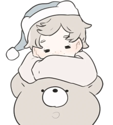 😪 Стикер «a boy, who like stuffed animals» для Telegram
