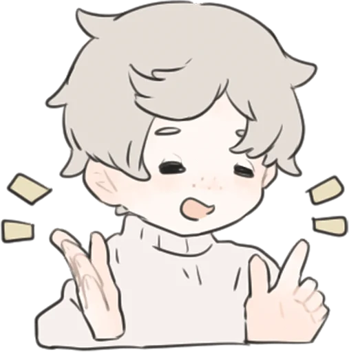 🤷‍♂️ Стикер «a boy, who like stuffed animals» для Telegram