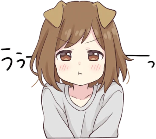 😤 Стикер «Dog Girls Sticker 2» для Telegram