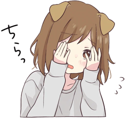 🙈 Стикер «Dog Girls Sticker 2» для Telegram