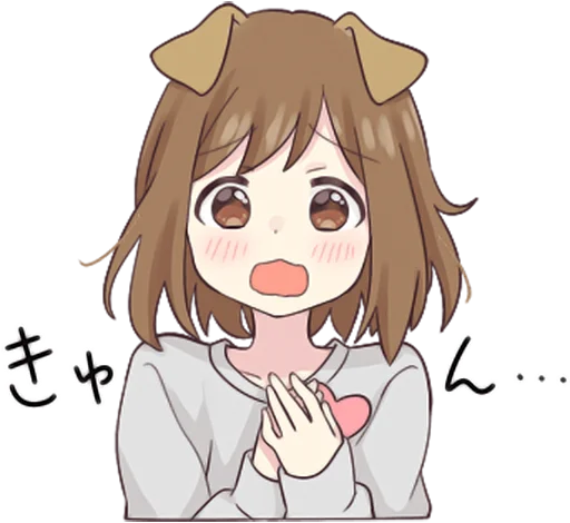 😳 Стикер «Dog Girls Sticker 2» для Telegram