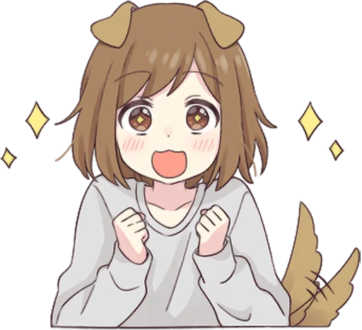 🤩 Стикер «Dog Girls Sticker 2» для Telegram