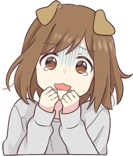 😰 Стикер «Dog Girls Sticker 2» для Telegram