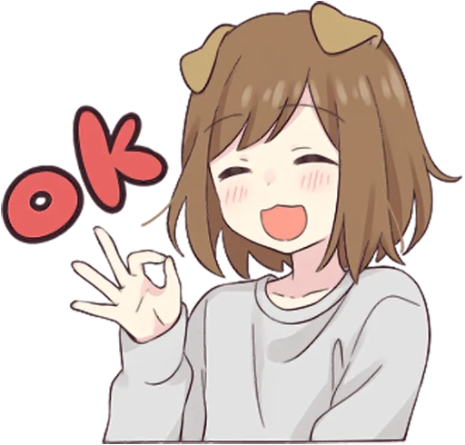 👌 Стикер «Dog Girls Sticker 2» для Telegram