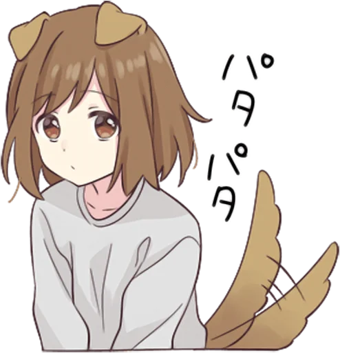 😯 Стикер «Dog Girls Sticker 2» для Telegram