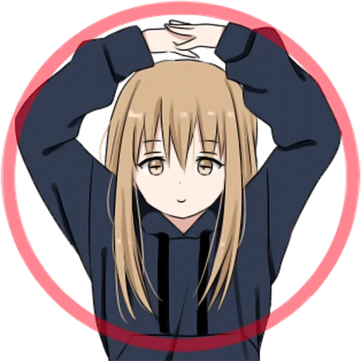 👌 Стикер «hoodiegirl(cool)» для Telegram