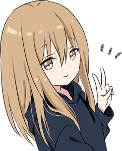 ✌️ Стикер «hoodiegirl(cool)» для Telegram