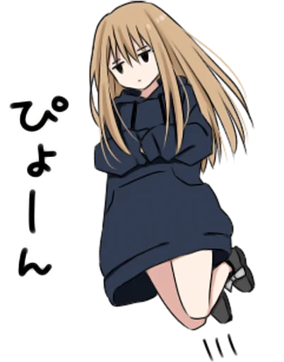 💨 Стикер «hoodiegirl(cool)» для Telegram