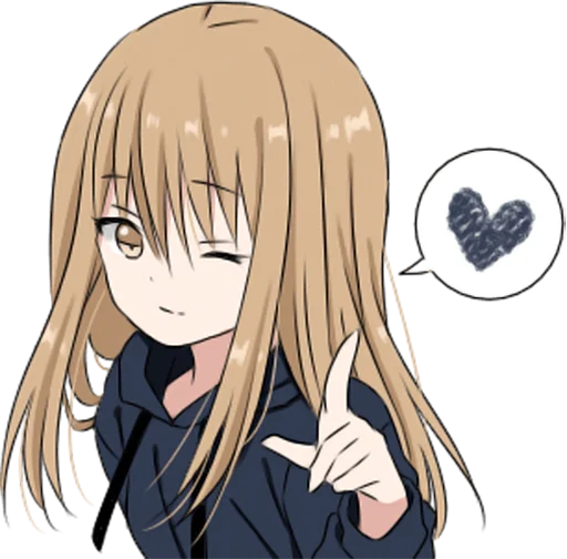 😉 Стикер «hoodiegirl(cool)» для Telegram