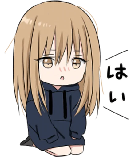 😲 Стикер «hoodiegirl(cool)» для Telegram