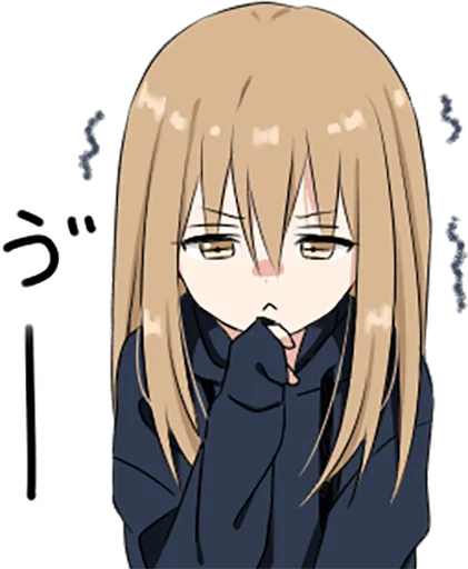 🤔 Стикер «hoodiegirl(cool)» для Telegram