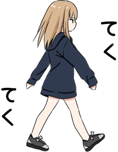 🏃‍♀️ Стикер «hoodiegirl(cool)» для Telegram