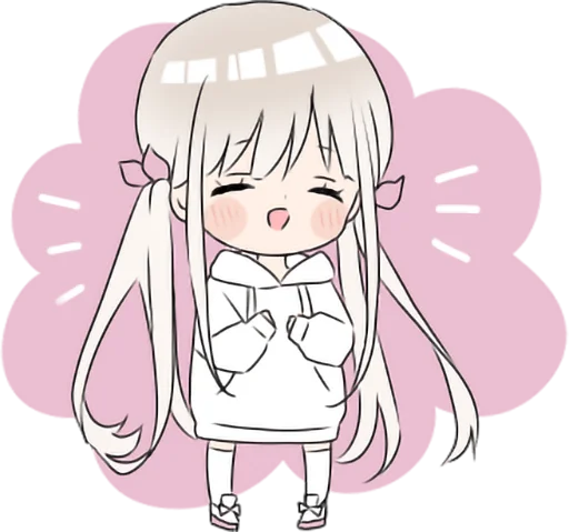 😊 Стикер «hoodie girl» для Telegram