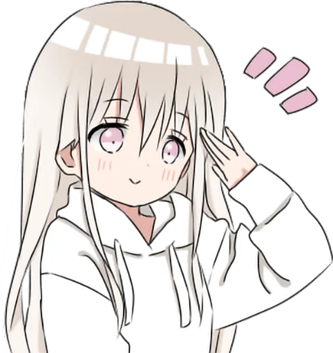 👌 Стикер «hoodie girl» для Telegram