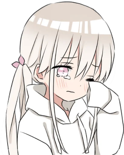 😢 Стикер «hoodie girl» для Telegram