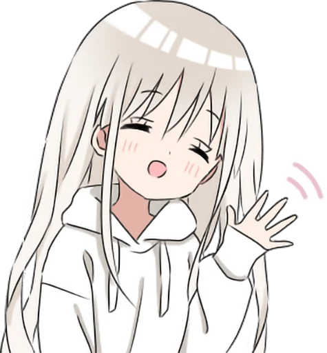 👋 Стикер «hoodie girl» для Telegram
