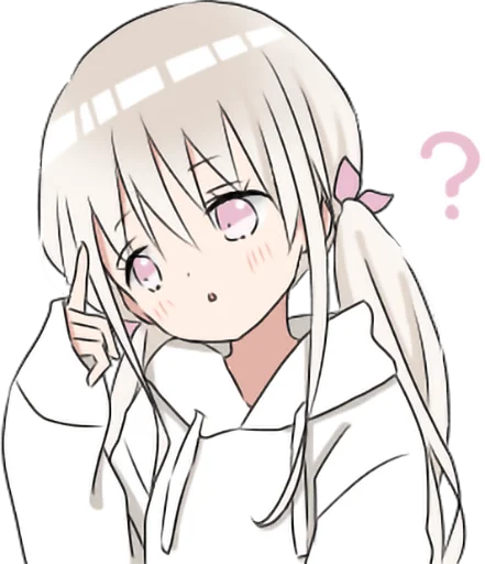 ❔ Стикер «hoodie girl» для Telegram