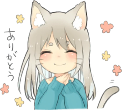 ✨ Стикер «Nekomimikko&;s yuruhuwa» для Telegram