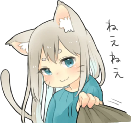 🐱 Стикер «Nekomimikko&;s yuruhuwa» для Telegram