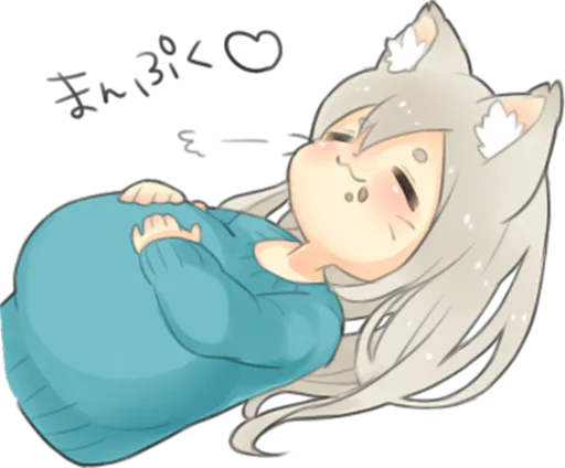 😋 Стикер «Nekomimikko&;s yuruhuwa» для Telegram