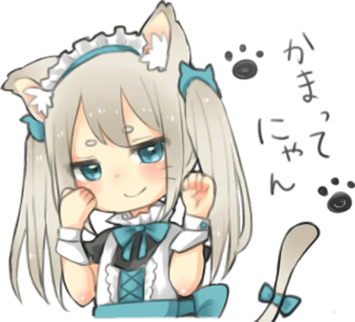 😊 Стикер «Nekomimikko&;s yuruhuwa» для Telegram