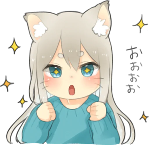 ✨ Стикер «Nekomimikko&;s yuruhuwa» для Telegram