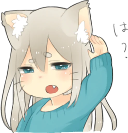 😒 Стикер «Nekomimikko&;s yuruhuwa» для Telegram