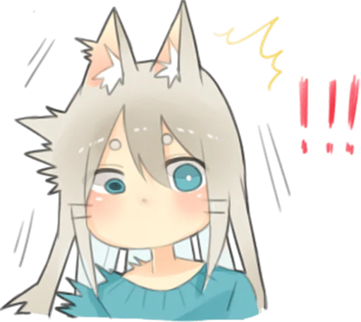🙀 Стикер «Nekomimikko&;s yuruhuwa» для Telegram