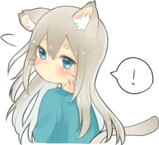 ❕ Стикер «Nekomimikko&;s yuruhuwa» для Telegram