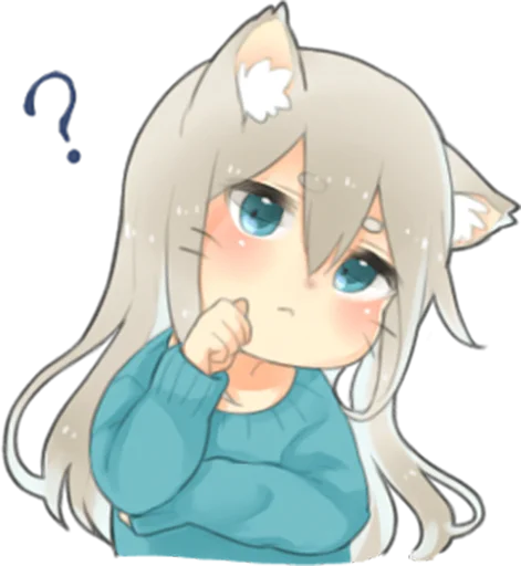 🤔 Стикер «Nekomimikko&;s yuruhuwa» для Telegram