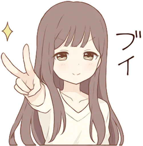 ✌️ Стикер «Warm Lady 2» для Telegram