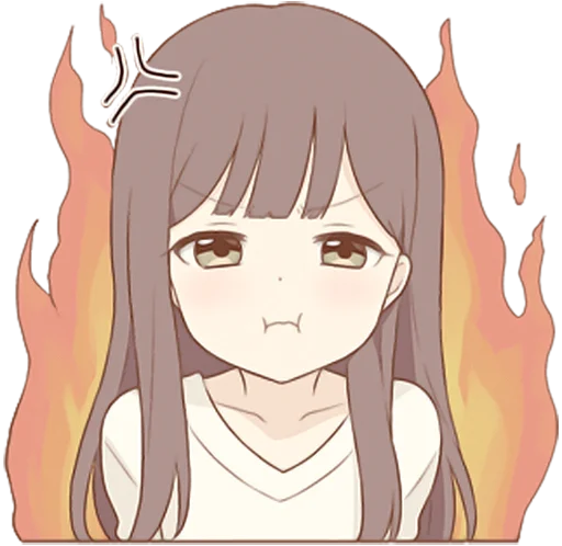 😡 Стикер «Warm Lady 2» для Telegram