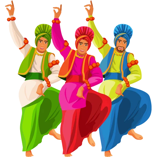 🕺 Стикер «Bhangra ਭੰਗੜਾ» для Telegram