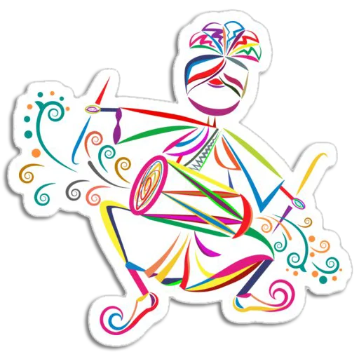 🕺 Стикер «Bhangra ਭੰਗੜਾ» для Telegram