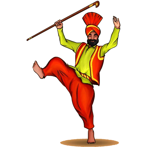 🕺 Стикер «Bhangra ਭੰਗੜਾ» для Telegram