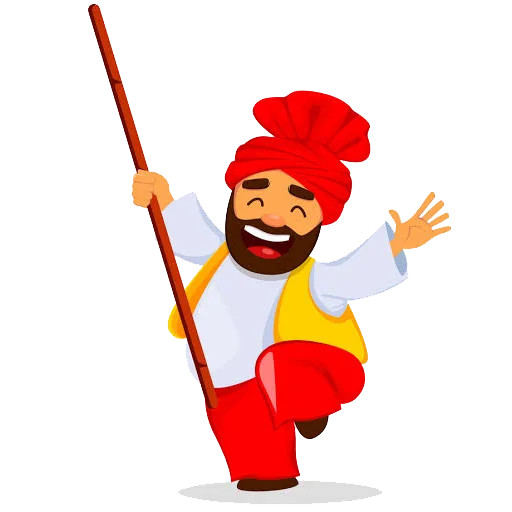 🕺 Стикер «Bhangra ਭੰਗੜਾ» для Telegram