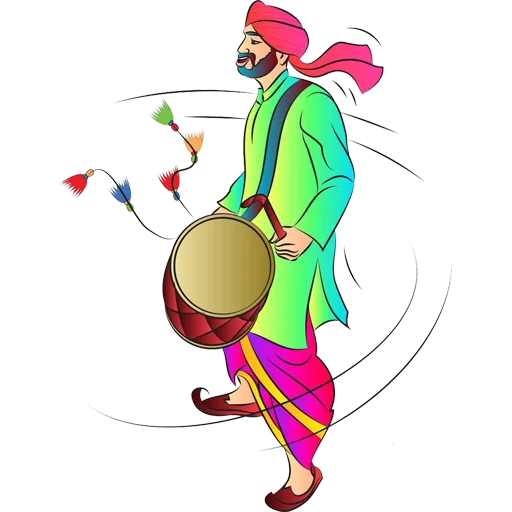 🕺 Стикер «Bhangra ਭੰਗੜਾ» для Telegram