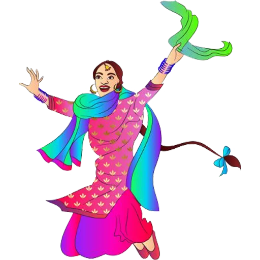 💃 Стикер «Bhangra ਭੰਗੜਾ» для Telegram