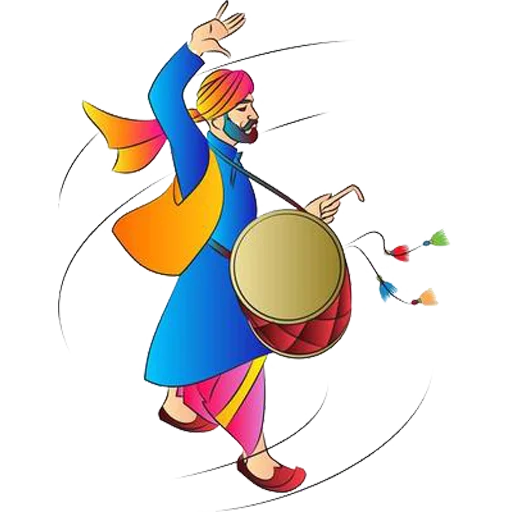 🕺 Стикер «Bhangra ਭੰਗੜਾ» для Telegram